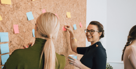 Women displaying leadership