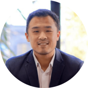 A headshot of acting CEO of Leadership Victoria, Scott Ko