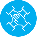 Lead across difference icon