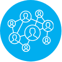 Build cross-sector connections icon
